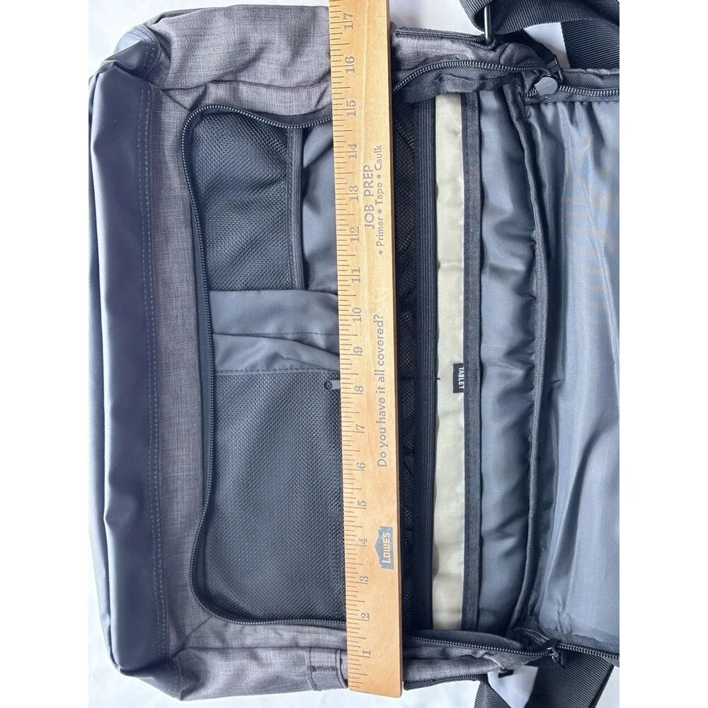Universal Orlando Resort Merchandise Gray Heathered Grey Laptop Messenger Bag